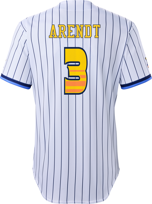 Tailgaters Jayson Arendt #3 Evoshield Jersey - Pinstripe