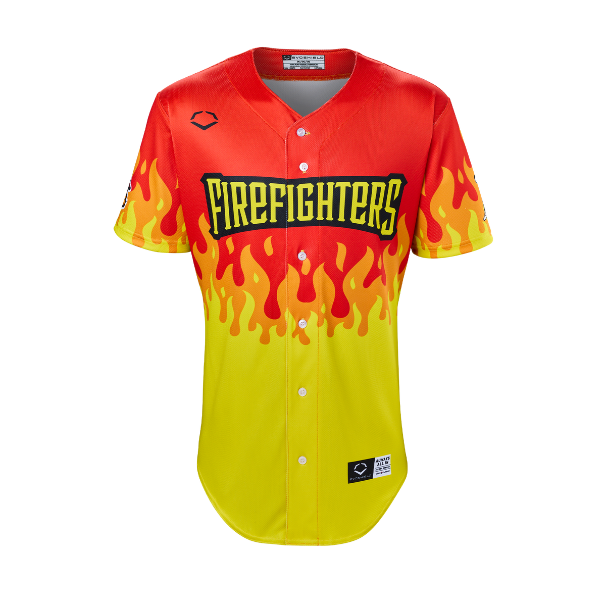 Firefighters EvoShield BBCL Jersey - Red Flame – Banana Ball Firefighters EvoShield BBCL Jersey - Red Flame – Banana Ball