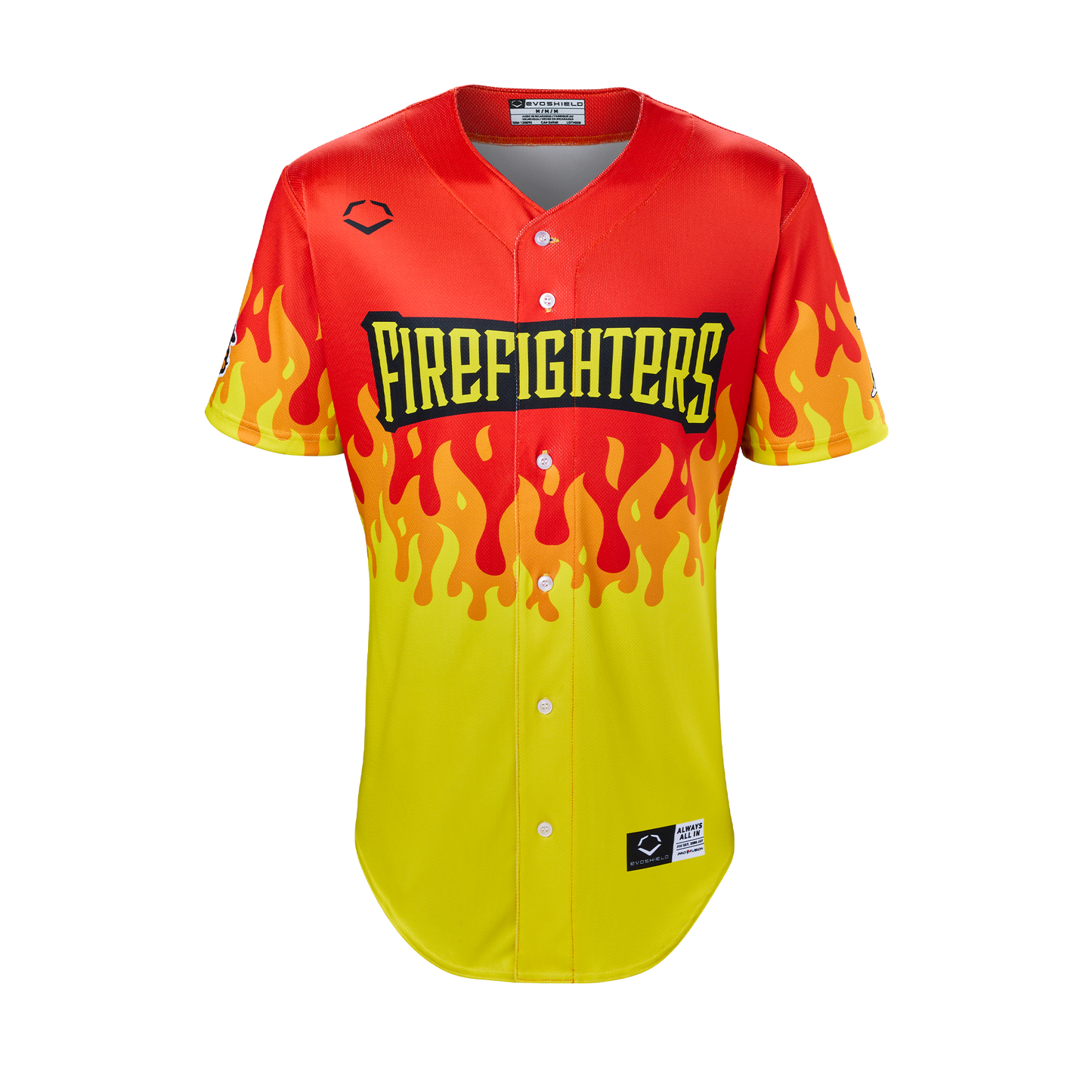 YOUTH Firefighters EvoShield BBCL Jersey - Red Flame
