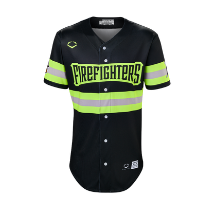 Youth Firefighters EvoShield BBCL Jersey - Black Reflective