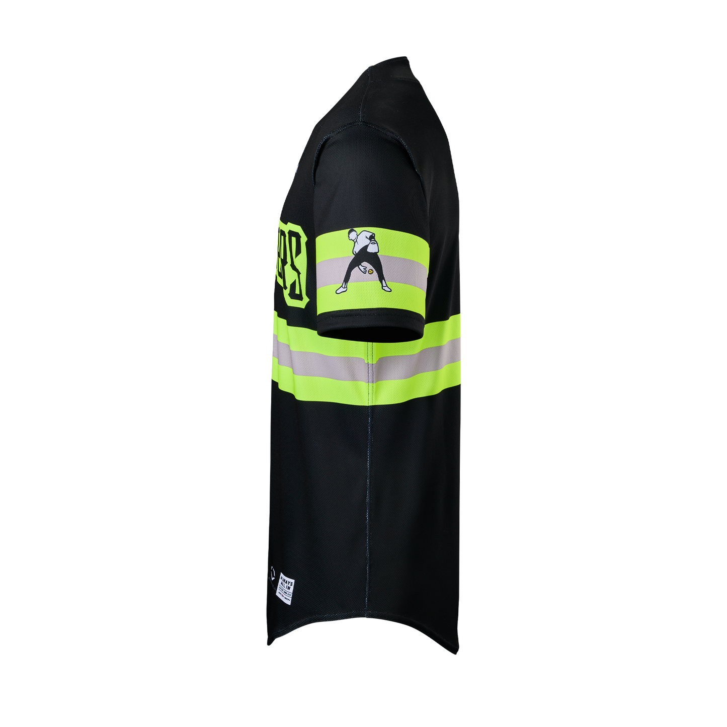 Youth Firefighters EvoShield BBCL Jersey - Black Reflective