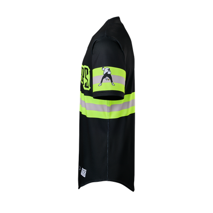 Youth Firefighters EvoShield BBCL Jersey - Black Reflective