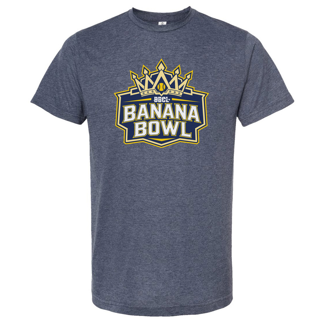 Banana Bowl Navy Heather Primary Logo Tee
