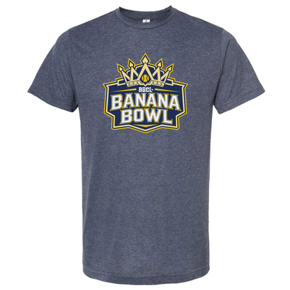 Banana Bowl Navy Heather Primary Logo Tee