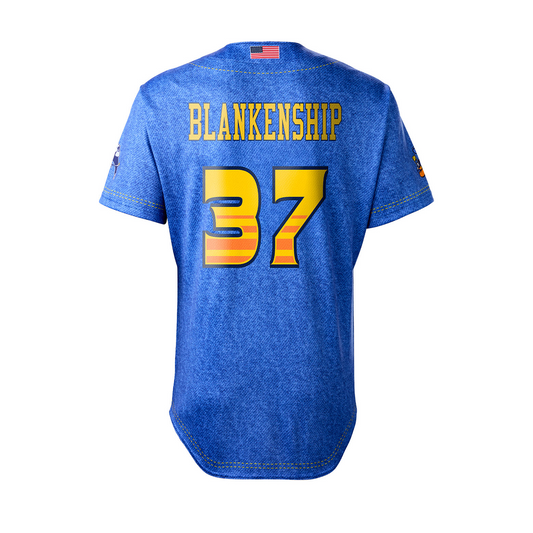 Tailgaters Zach Blankenship #37 Player Jersey - Denim