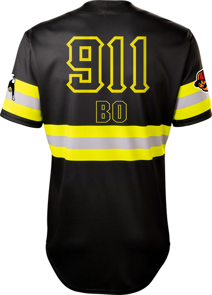 Firefighters BO #911 Evoshield Jersey - Black Reflective
