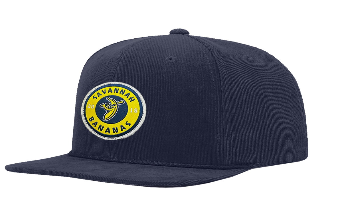 Bananas Evoshield Corduroy Circle Patch Hat- Navy