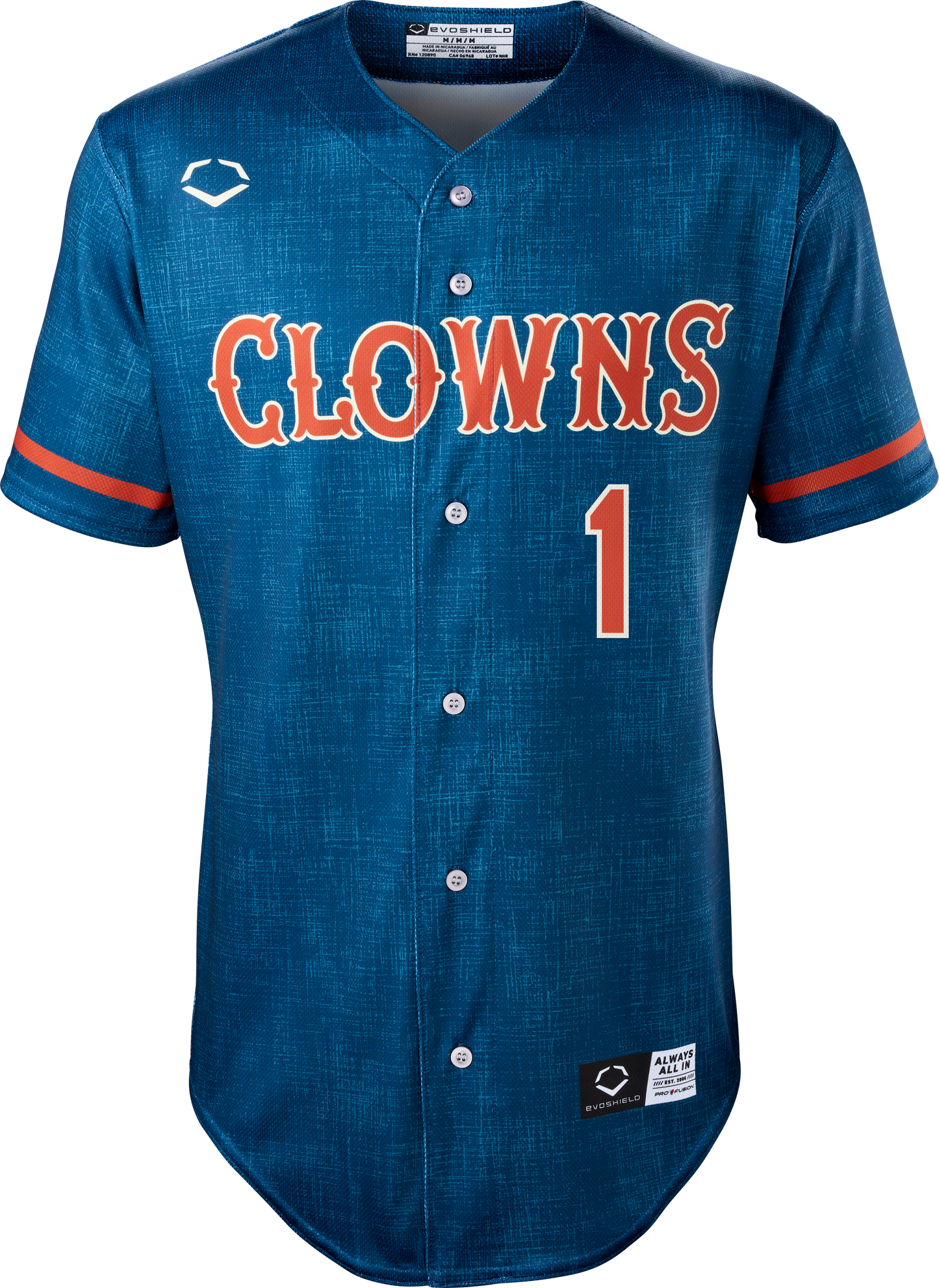 Clowns Kirkland Banks #1 Evoshield Jersey - Navy