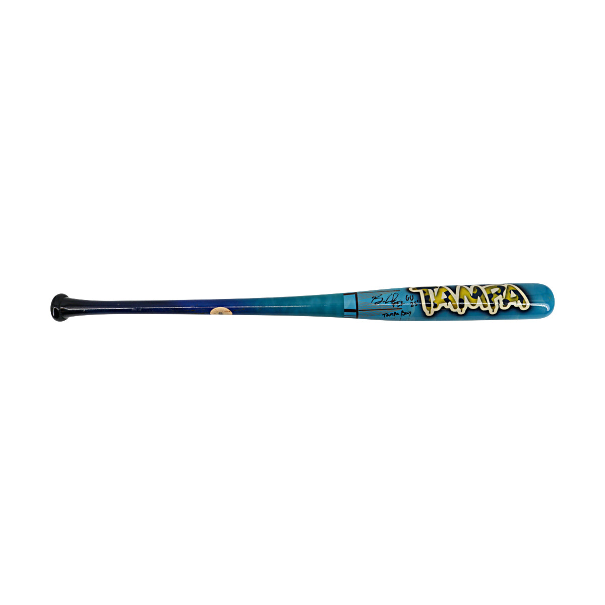 Bill LeRoy Savannah Bananas Autographed Inscribed Game Used Custom Tampa Art Bat from 3/15/25