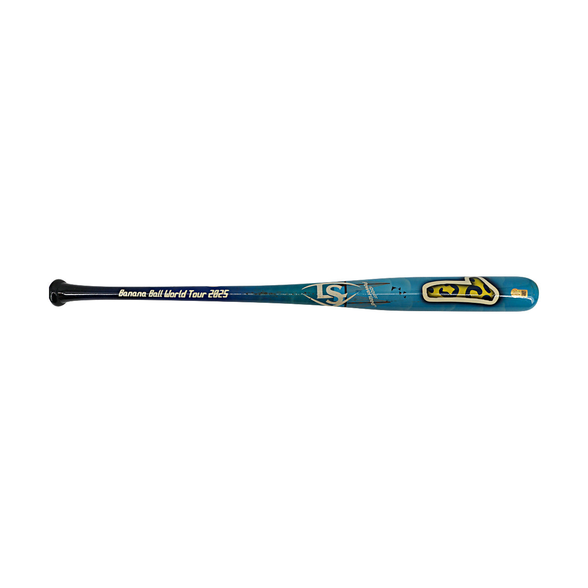 Bill LeRoy Savannah Bananas Autographed Inscribed Game Used Custom Tampa Art Bat from 3/15/25