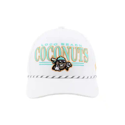 Coconuts Zephyr Birdie Adjustable Rope Hat - White