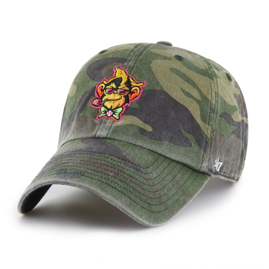 Party Animals '47 Brand Camo Adjustable Clean Up Hat