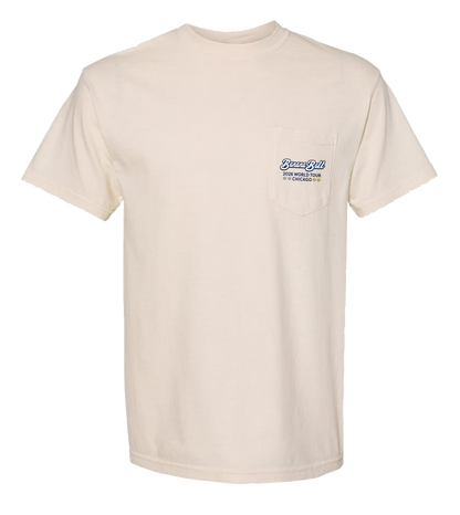 Banana Ball World Tour Chicago Comfort Colors Pocket Tee