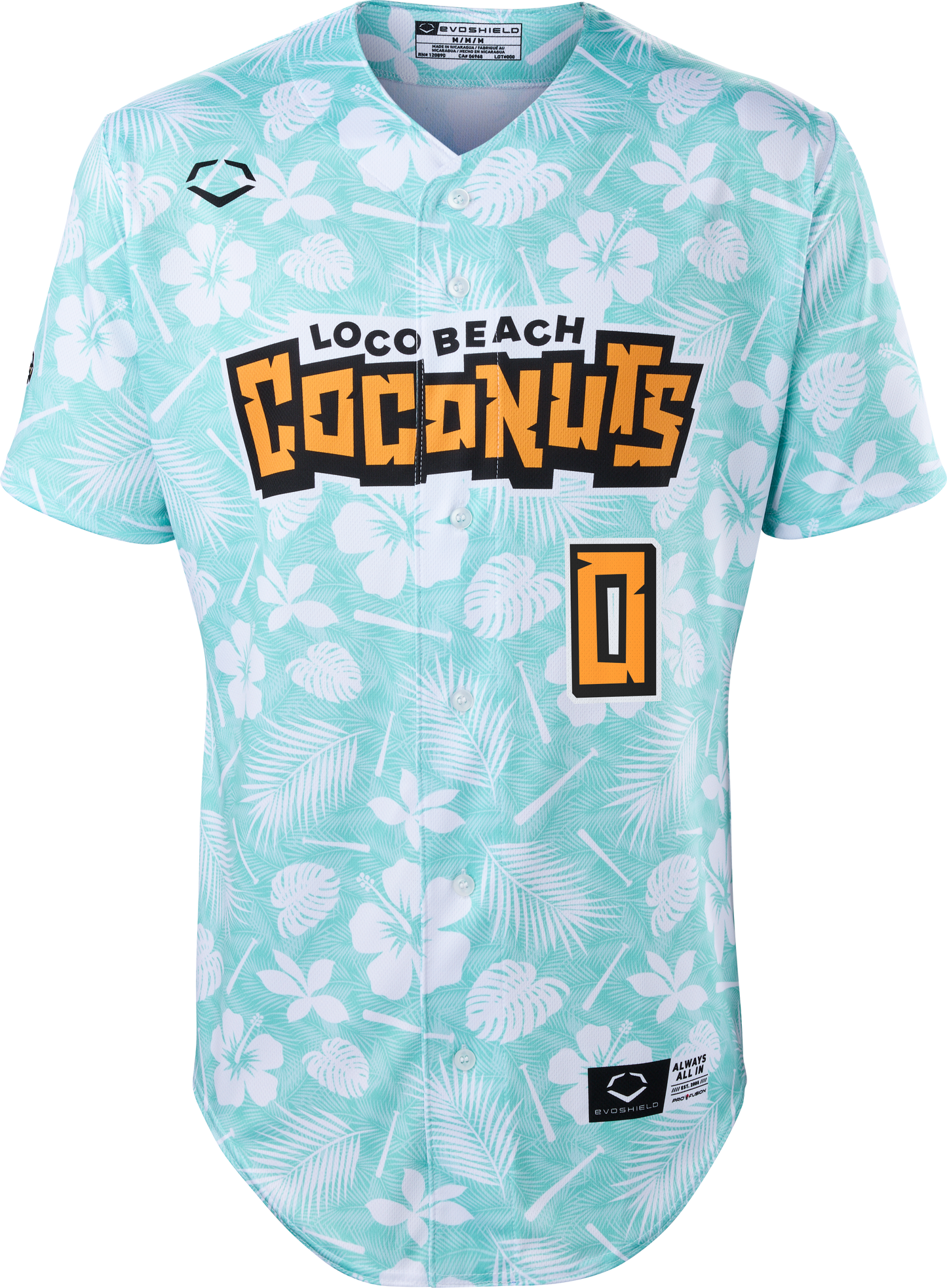 Coconuts CJ Williams #0 Evoshield Jersey - Floral