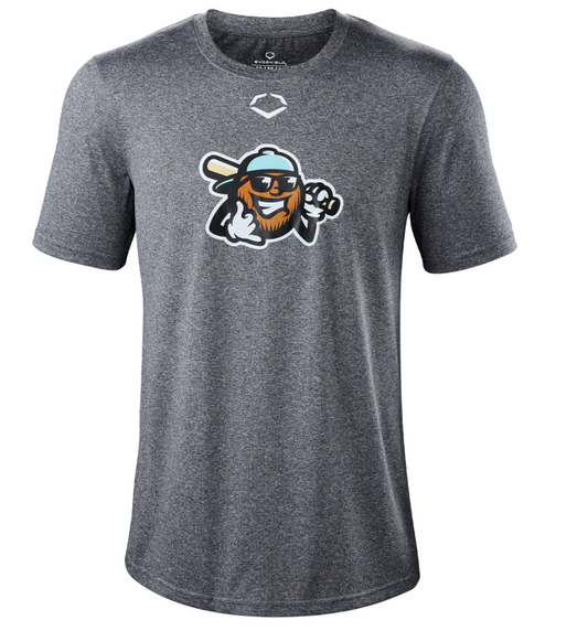 Coconuts EvoShield Secondary Logo Tech Tee - Charcoal