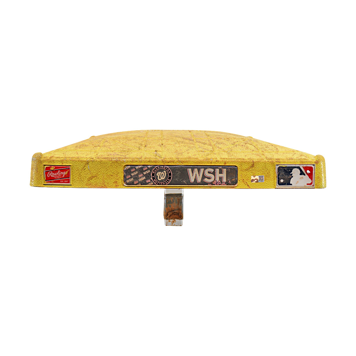 Savannah Bananas Game Used Yellow Base from Nationals Park 7/13/2024 Game
