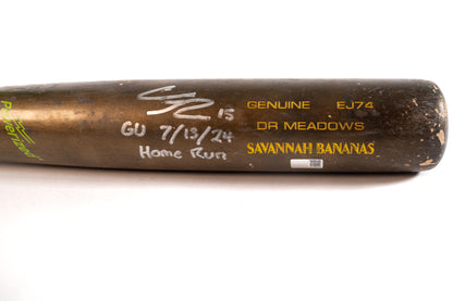 DR Meadows #5 Autographed & Game Used Bat - Homerun Bat, Bottom of 7th Inning, Washington D.C @ Nationals Park (7/13/24)