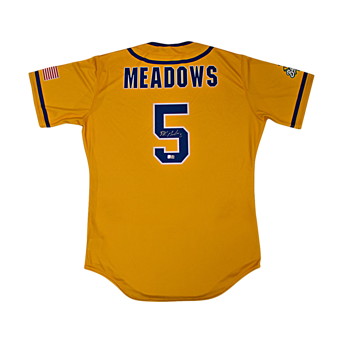 DR Meadows Autographed Game Worn Savannah Bananas Jersey from Fenway Park Game on 6/8/2024