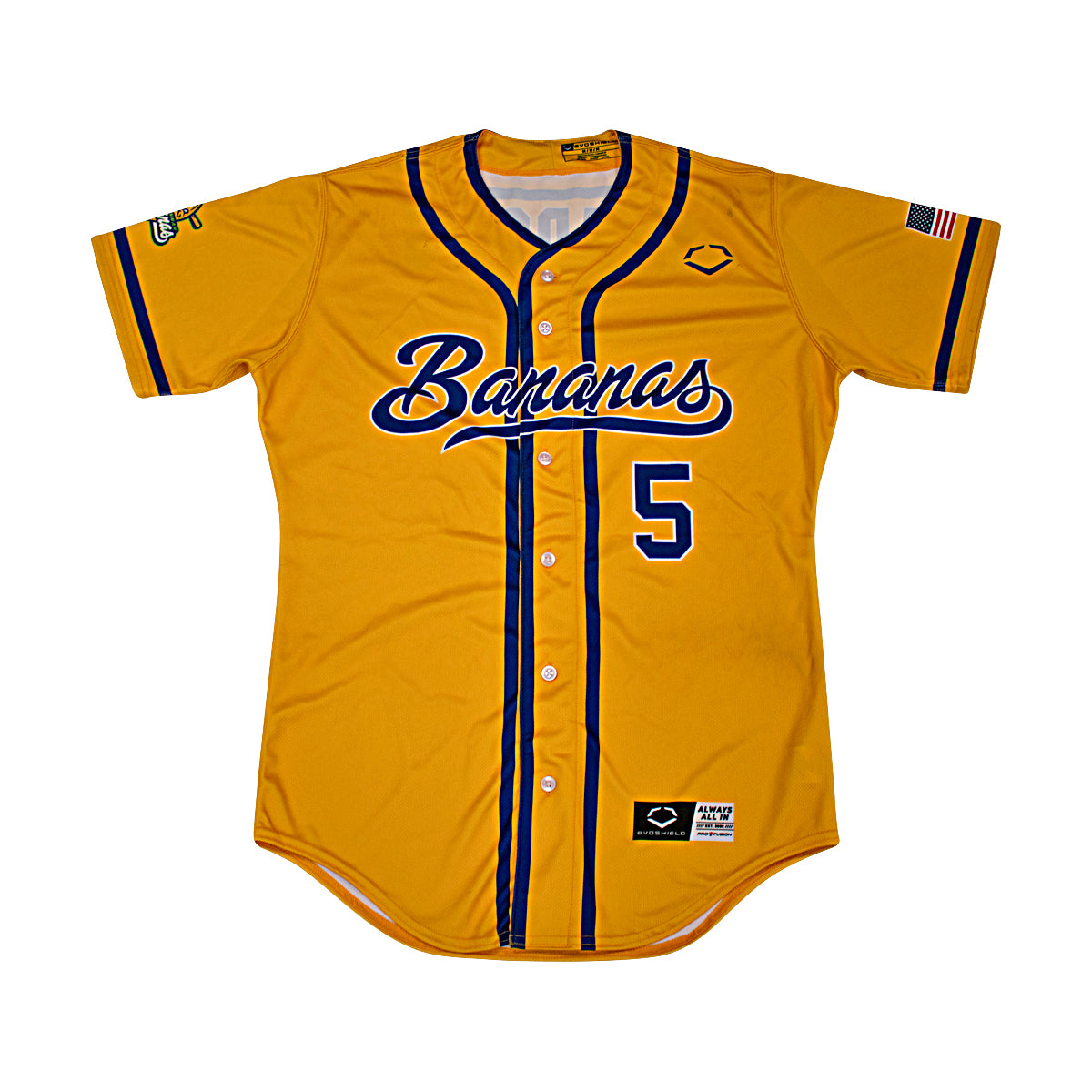 DR Meadows Autographed Game Worn Savannah Bananas Jersey from Fenway Park Game on 6/8/2024