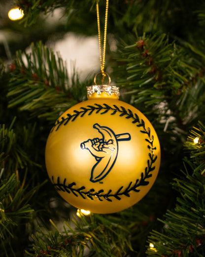 Bananas Yellow Ball Ornament