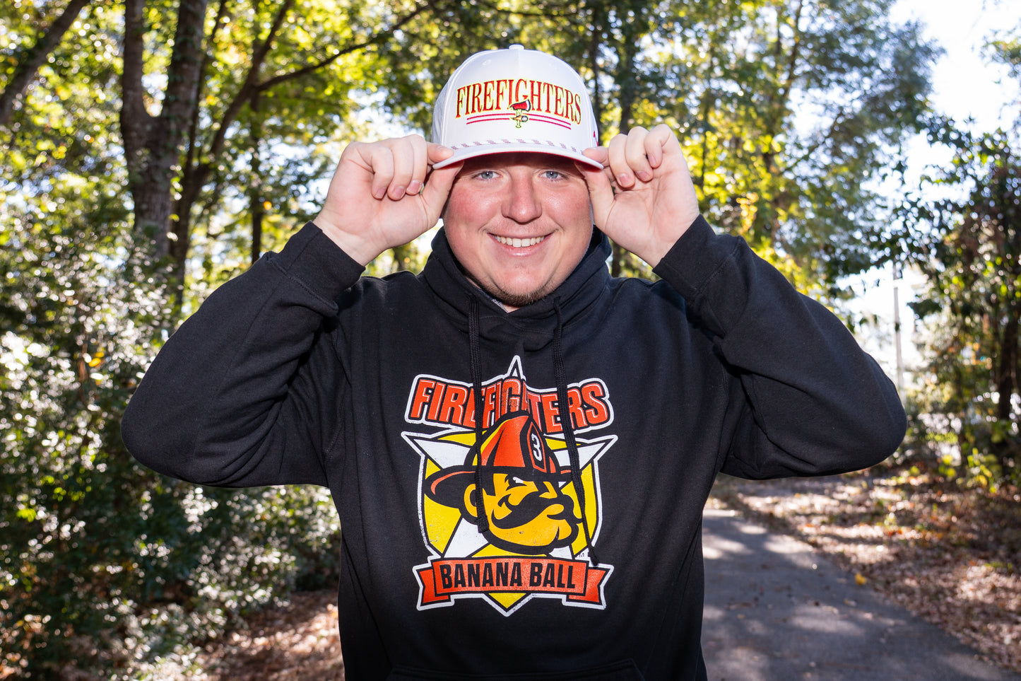 Firefighters Zephyr Birdie Adjustable Rope Hat - White