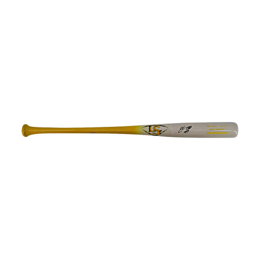 Dan Oberst Savannah Bananas Autographed  LS EJ74 Game Model White/Yellow 2025 Bat