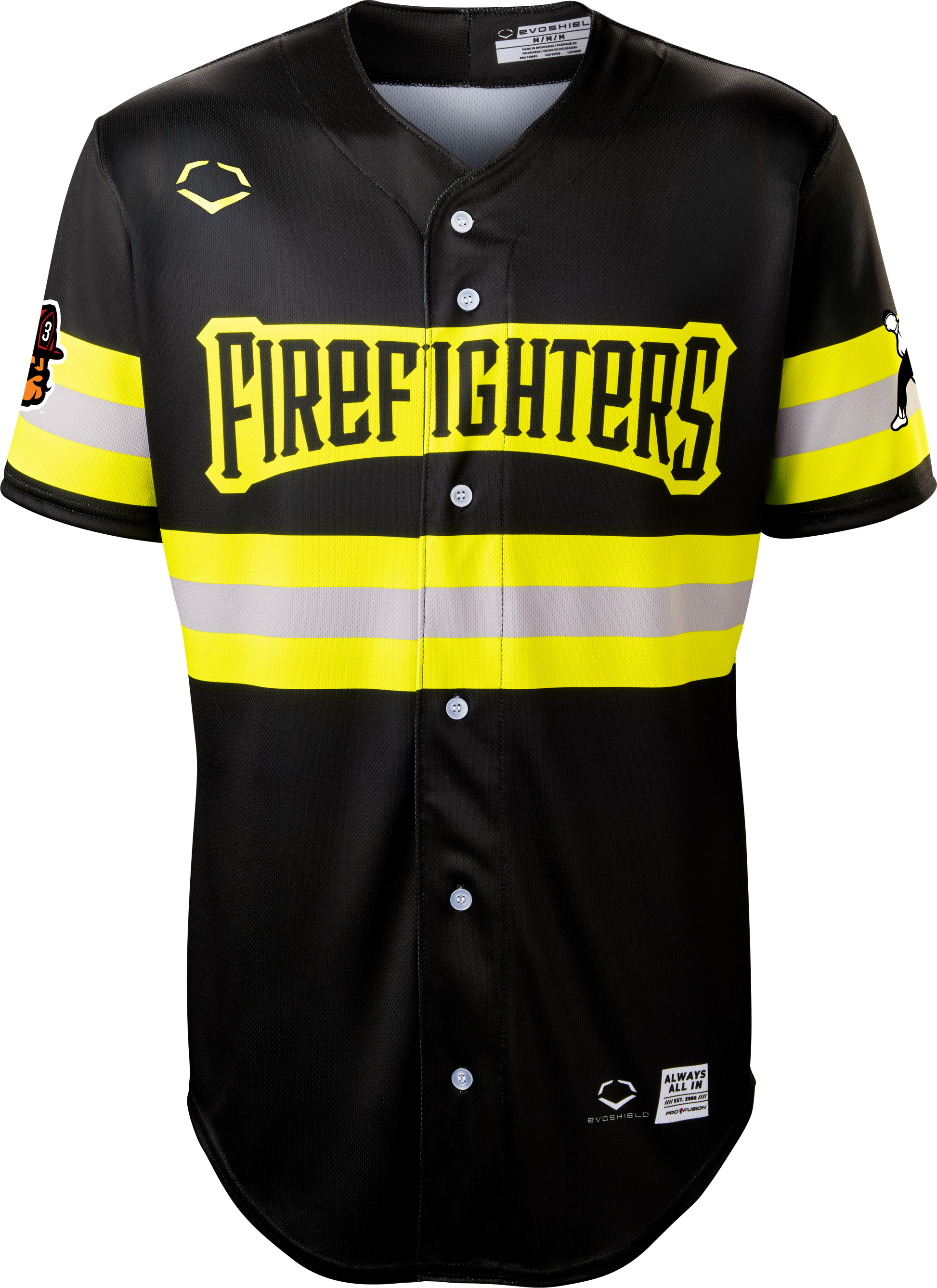Firefighters Brian Trepanier #29 Evoshield Jersey - Black