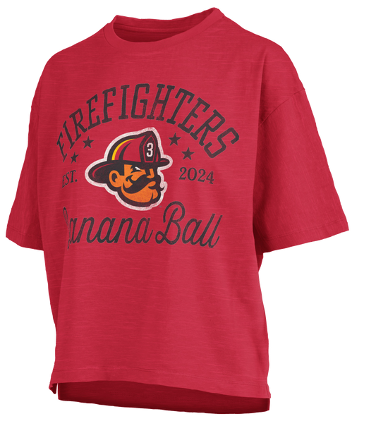 WOMEN'S Firefighters Jade Motley Mid Rise Tee