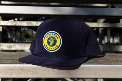 Bananas Evoshield Corduroy Circle Patch Hat- Navy