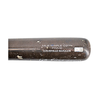 Blaine McIntosh Autographed and Inscribed 2024 Game Used Firefighters Bat