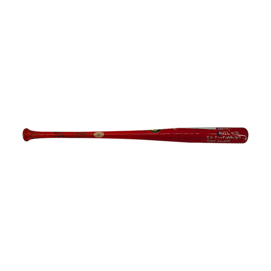 Zach Watson Autographed and Inscribed 2024 Game Used Firefighters Bat