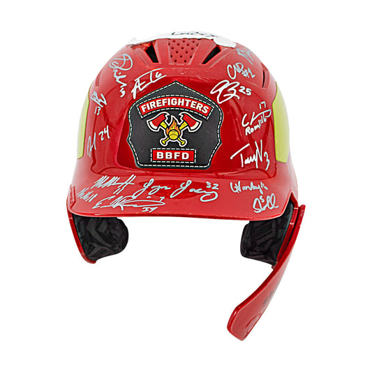 Firefighters 2024 Team Signed Game Used Helmet - Logan Lacey Helmet
