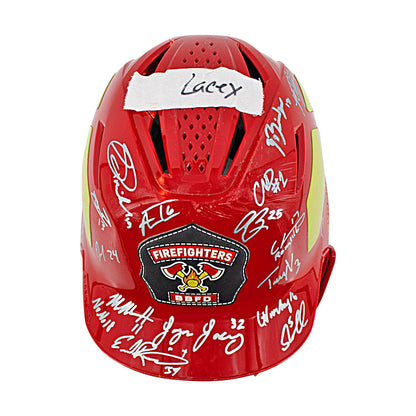 Firefighters 2024 Team Signed Game Used Helmet - Logan Lacey Helmet