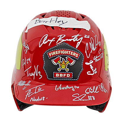 Firefighters 2024 Team Signed Game Used Helmet - Alex Bentley Helmet