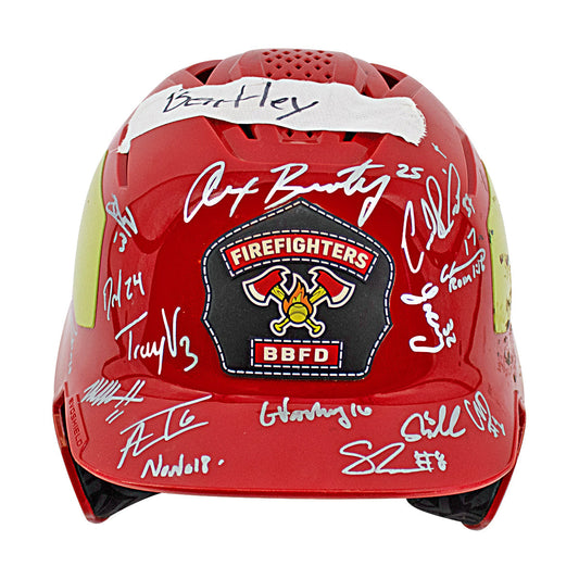 Firefighters 2024 Team Signed Game Used Helmet - Alex Bentley Helmet