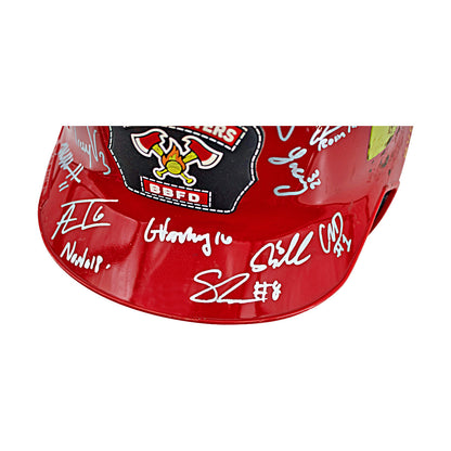 Firefighters 2024 Team Signed Game Used Helmet - Alex Bentley Helmet