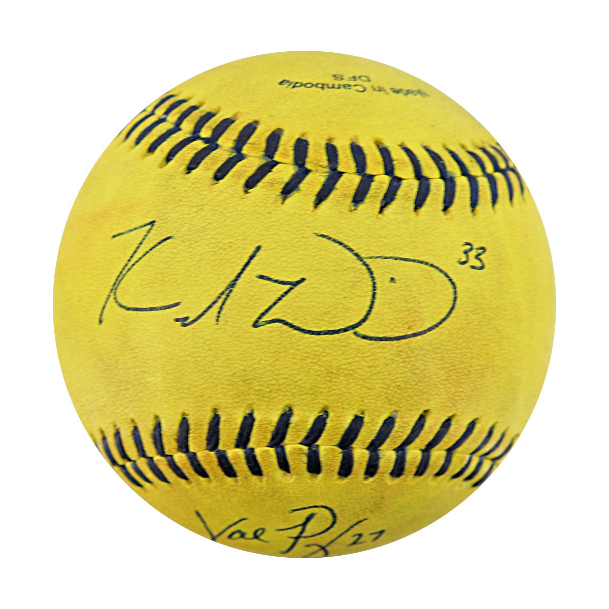 Kelsie Whitmore/Val Perez Autographed Game Used Banana Ball 8.1.25 Camden Yards 
