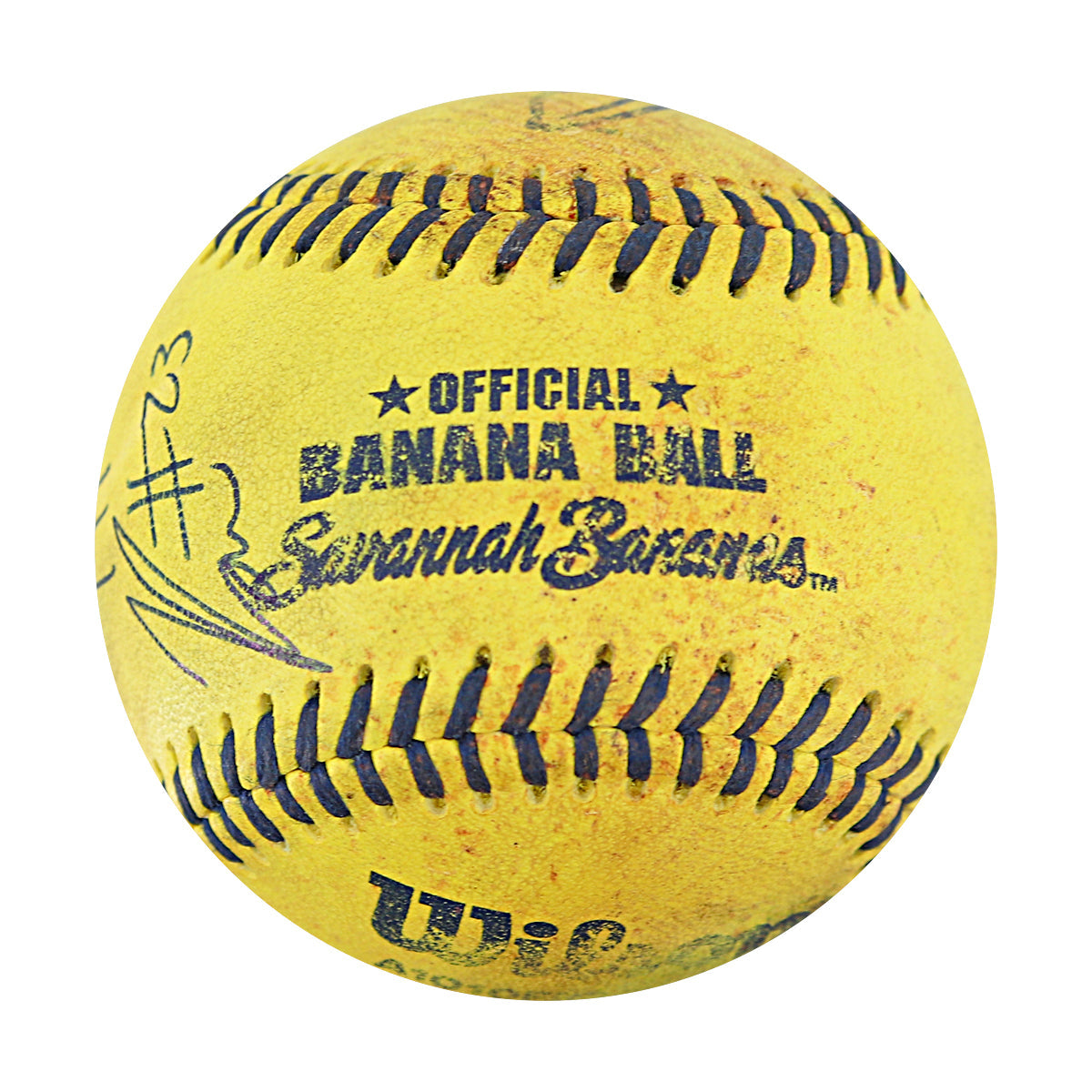 Ron Franklin Jr Autographed Inscribed Game Used Banana Ball w/Case 8.2.25 Camden Yards 