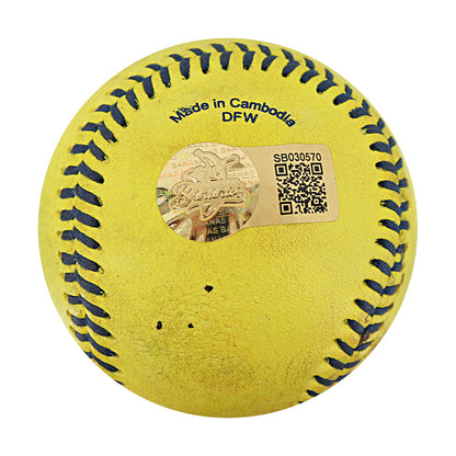 Ron Franklin Jr Autographed Inscribed Game Used Banana Ball w/Case 8.2.25 Camden Yards 