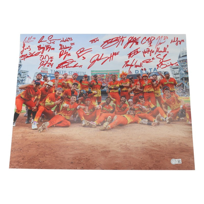 Firefighters 2025 Team Signed 16x20 Photograph at Yankee Stadium