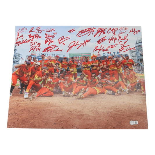 Firefighters 2025 Team Signed 16x20 Photograph at Yankee Stadium
