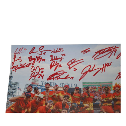 Firefighters 2025 Team Signed 16x20 Photograph at Yankee Stadium
