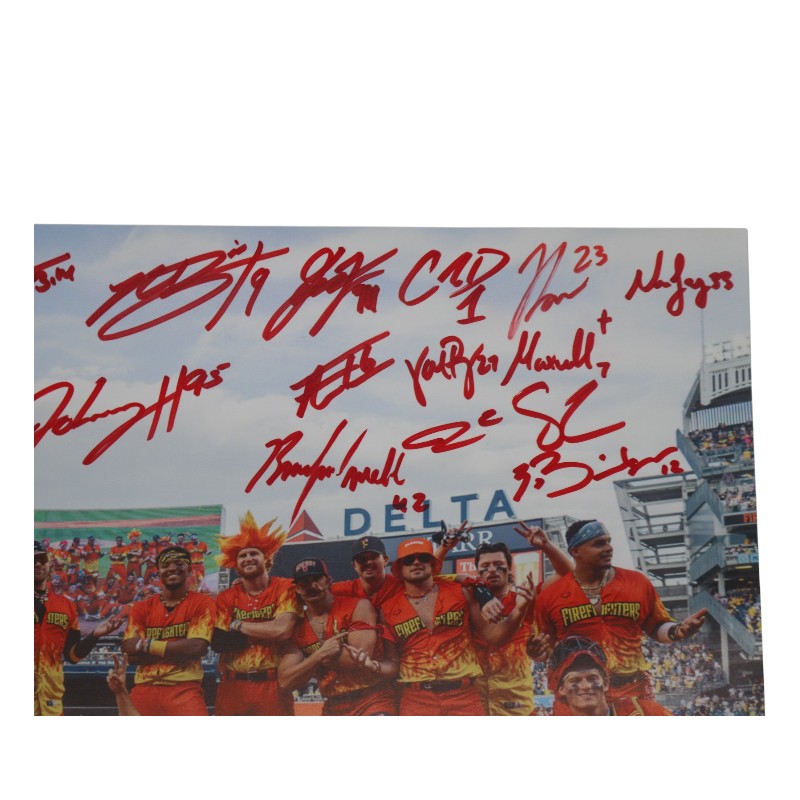 Firefighters 2025 Team Signed 16x20 Photograph at Yankee Stadium