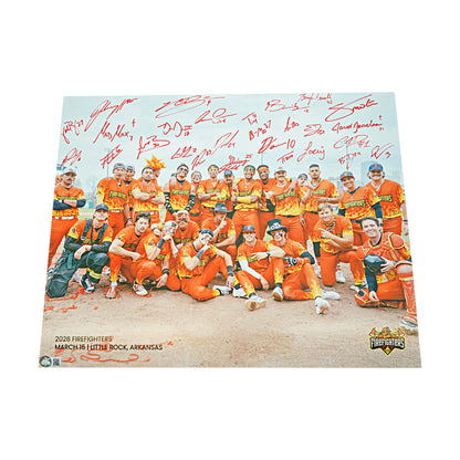 Firefighters 2026 Team Signed 16x20 Photograph