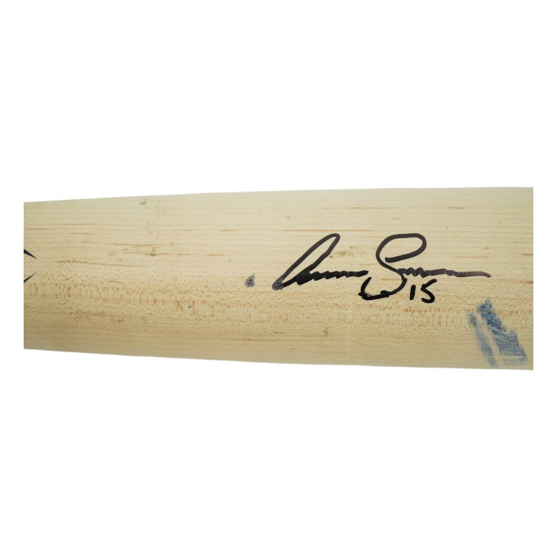 Liam Spence Firefighters Autographed Game Used LS Genuine H324 Bat