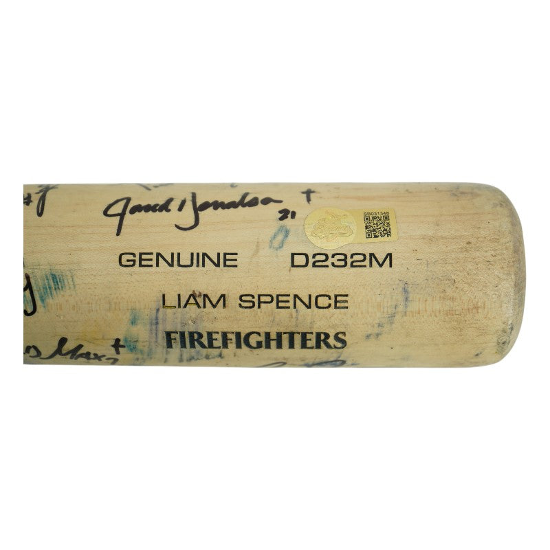 Firefighters 2026 Team Signed Used LS Genuine D232M Bat
