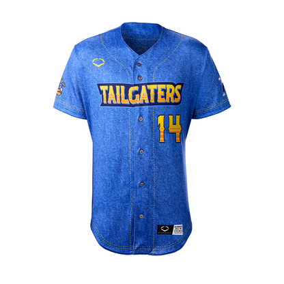 Tailgaters Jimmy Strings (James Taubl) #14 Player Jersey - Denim