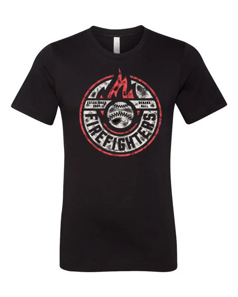 YOUTH Firefighters Fireball Short Sleeve Tee - Black