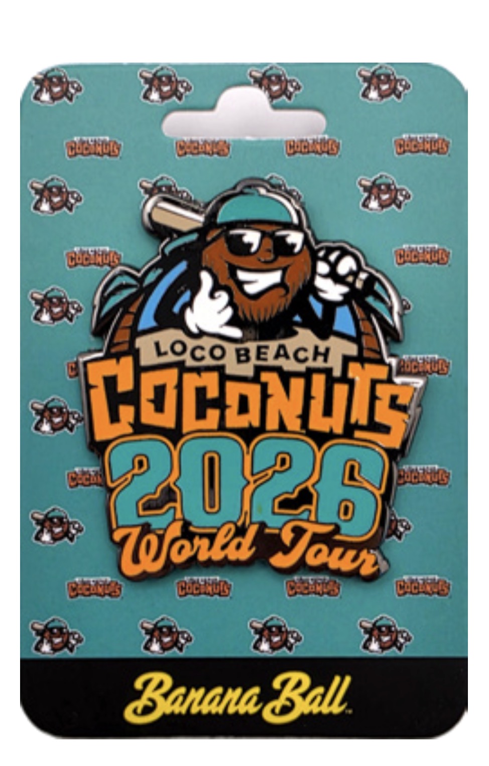 Coconuts 2026 World Tour Lapel Pin