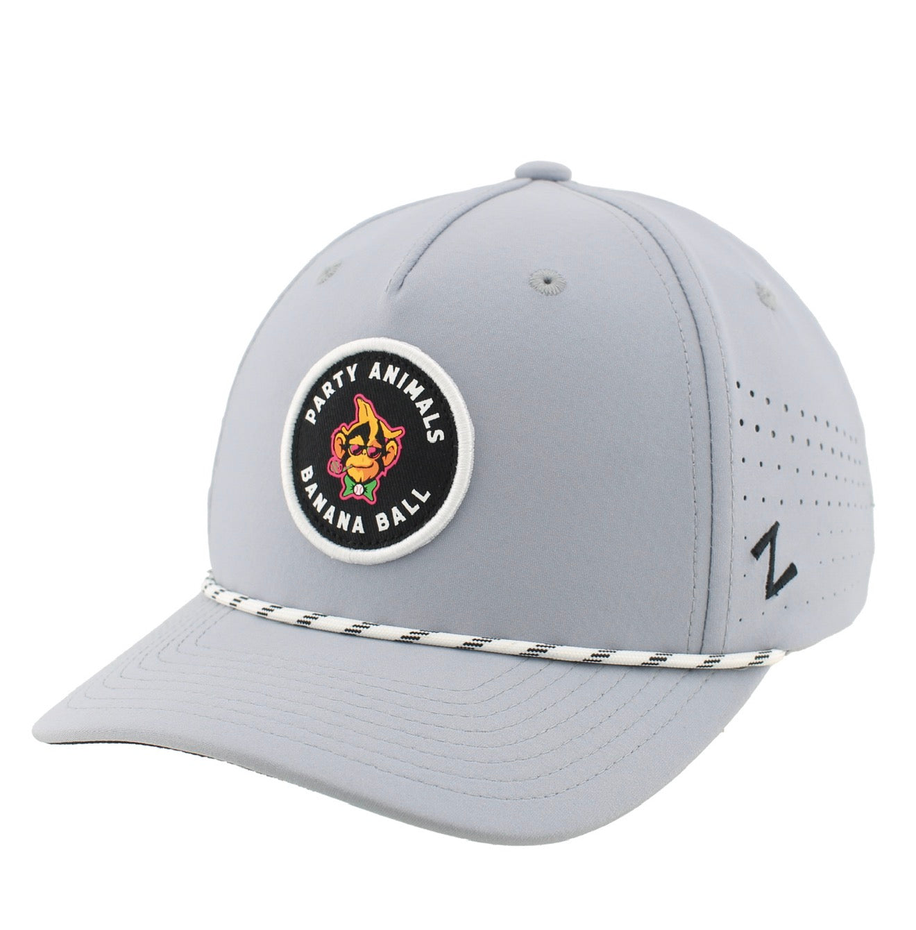 Party Animals Zephyr Spinner Adjustable Rope Hat - Grey